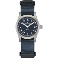 Load image into Gallery viewer, Hamilton Khaki Field Quartz 33mm Blue on Blue Nato