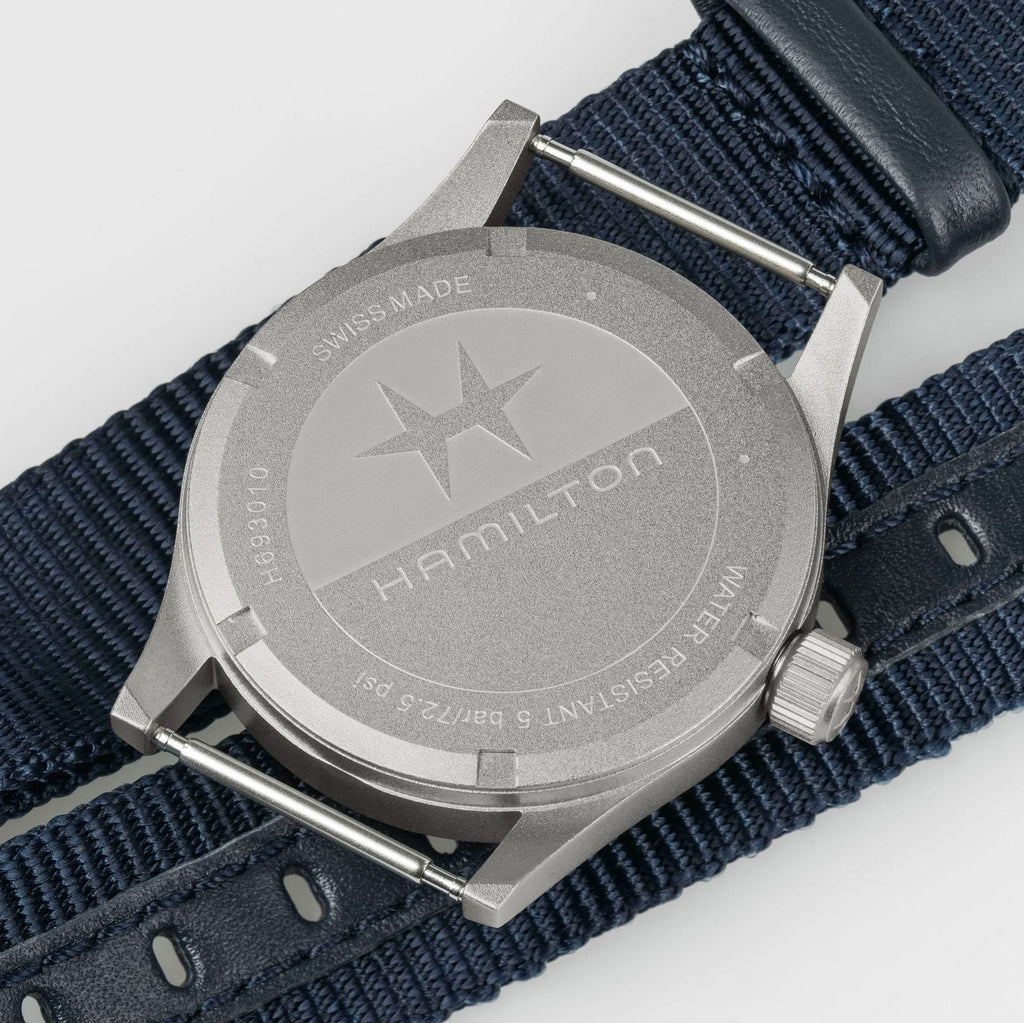 Hamilton Khaki Field Quartz 33mm Blue on Blue Nato