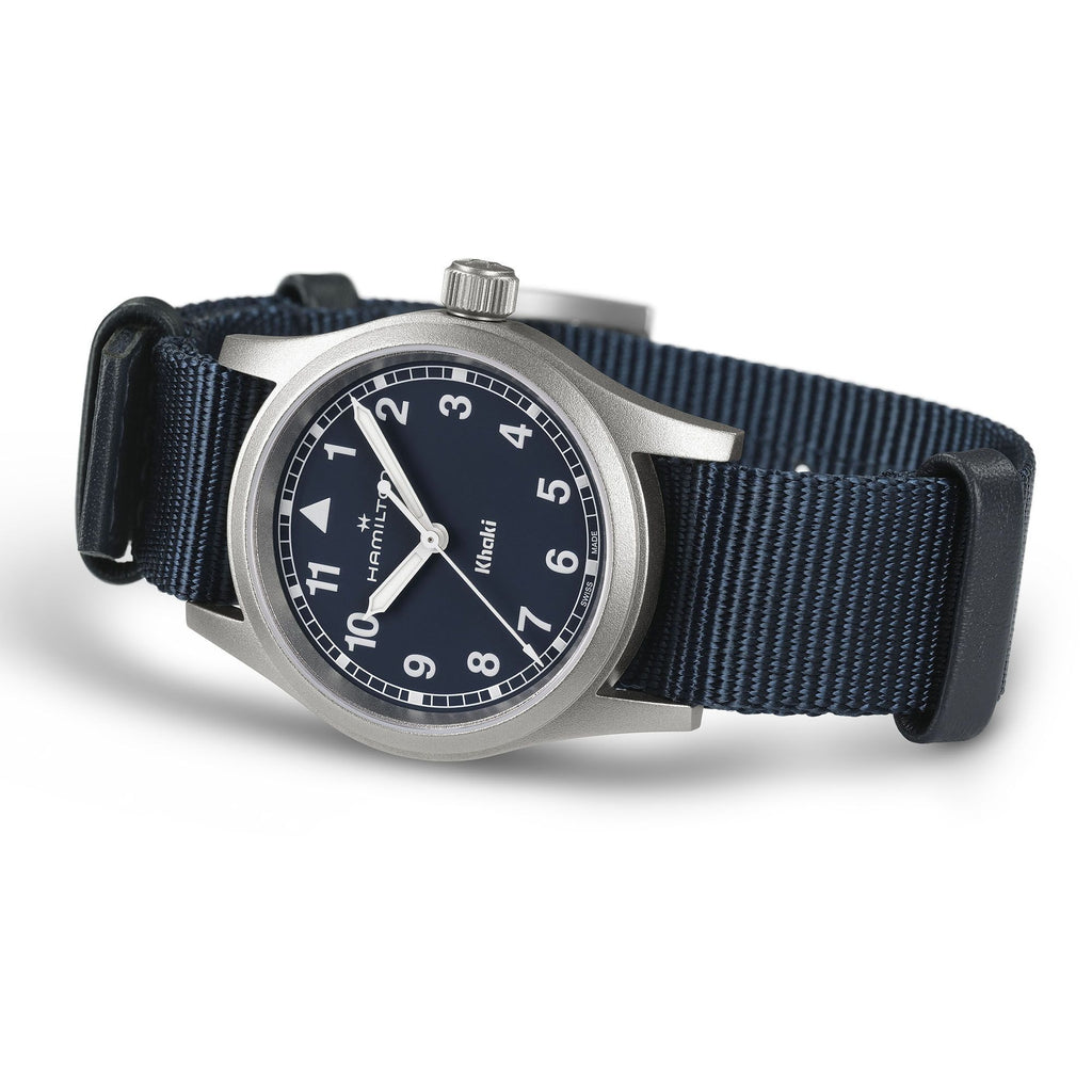 Hamilton Khaki Field Quartz 33mm Blue on Blue Nato