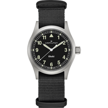 Load image into Gallery viewer, Hamilton Khaki Field Quartz 38mm Black on Black Nato