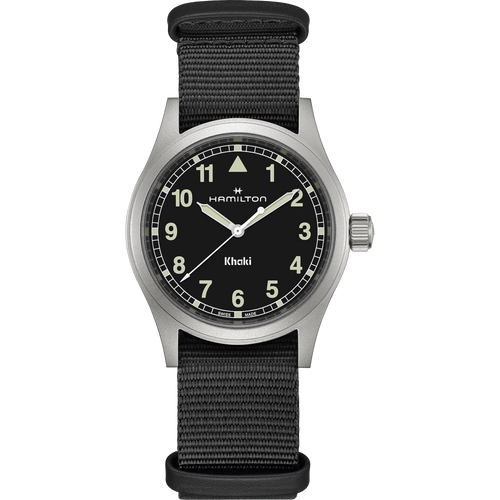 Hamilton Khaki Field Quartz 38mm Black on Black Nato