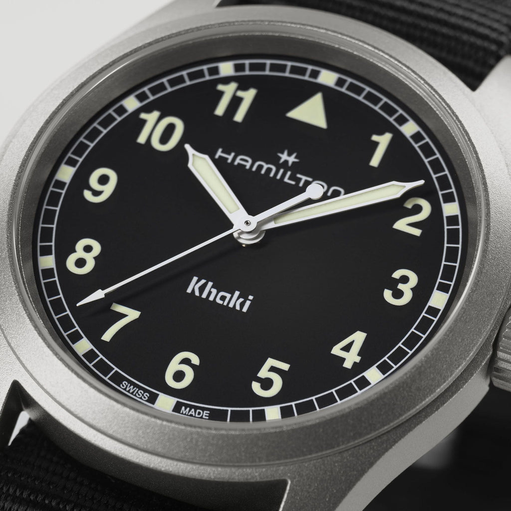 Hamilton Khaki Field Quartz 38mm Black on Black Nato