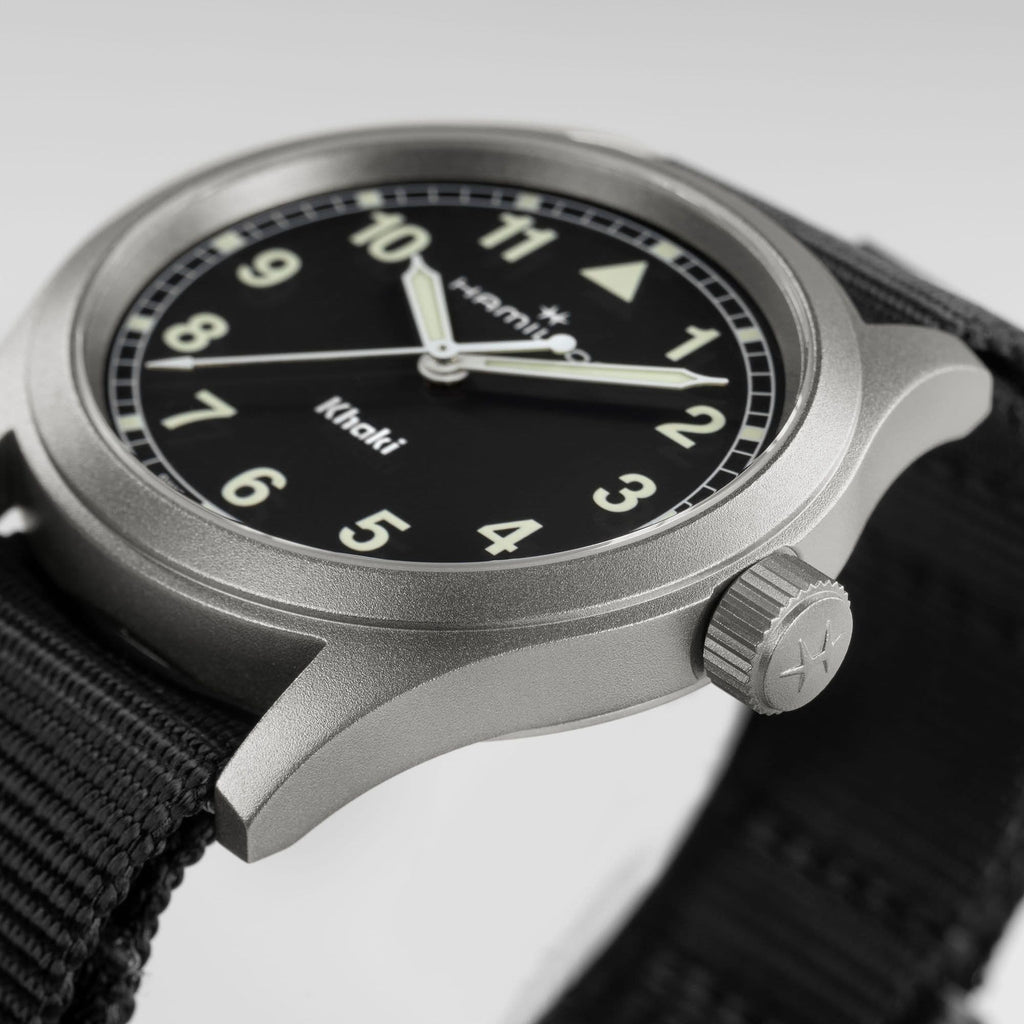 Hamilton Khaki Field Quartz 38mm Black on Black Nato