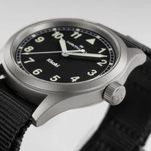 Load image into Gallery viewer, Hamilton Khaki Field Quartz 38mm Black on Black Nato