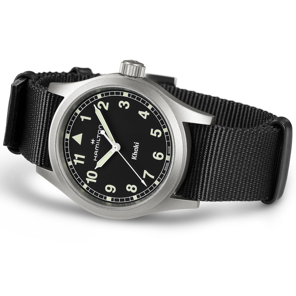 Hamilton Khaki Field Quartz 38mm Black on Black Nato