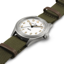 Load image into Gallery viewer, Hamilton Khaki Field Quartz 38mm White on Green Nato