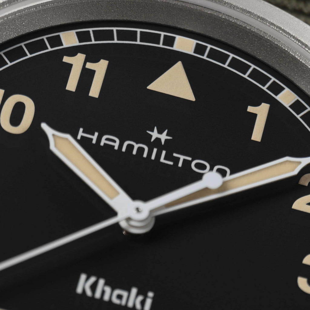 Hamilton Khaki Field Quartz 38mm Black on Green Nato