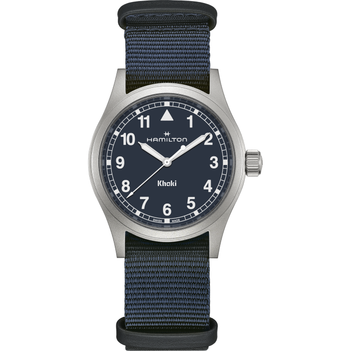 Hamilton Khaki Field Quartz 38mm Blue on Blue Nato