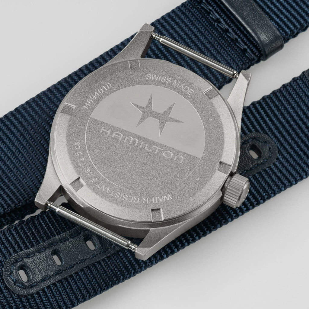 Hamilton Khaki Field Quartz 38mm Blue on Blue Nato