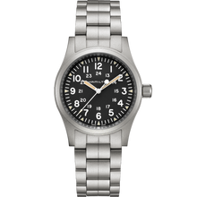 Load image into Gallery viewer, Hamilton Khaki Field Mechanical 38mm black on Bracelet