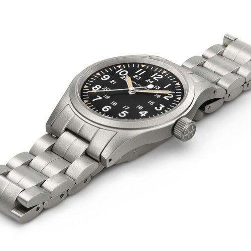 Hamilton Khaki Field Mechanical 38mm black on Bracelet