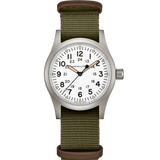 Hamilton Khaki Field Mechanical White 38mm on Nato