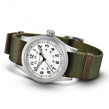 Load image into Gallery viewer, Hamilton Khaki Field Mechanical White 38mm on Nato
