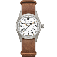 Load image into Gallery viewer, Hamilton Khaki Field Mechanical White Dial 38mm on Leather