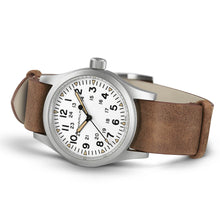 Load image into Gallery viewer, Hamilton Khaki Field Mechanical White Dial 38mm on Leather