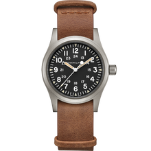 Load image into Gallery viewer, Hamilton Khaki Field Mechanical 38mm on Leather