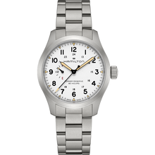 Load image into Gallery viewer, Hamilton Khaki Field Mechanical Power Reserve White on Bracelet 40mm