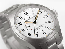 Load image into Gallery viewer, Hamilton Khaki Field Mechanical Power Reserve White on Bracelet 40mm