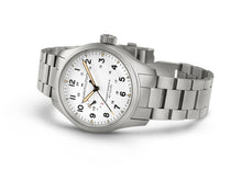 Load image into Gallery viewer, Hamilton Khaki Field Mechanical Power Reserve White on Bracelet 40mm
