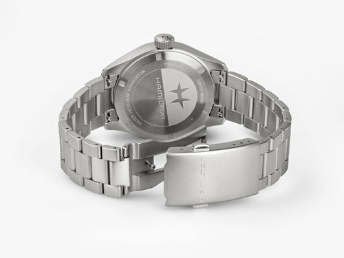 Hamilton Khaki Field Mechanical Power Reserve Black on Bracelet 40mm