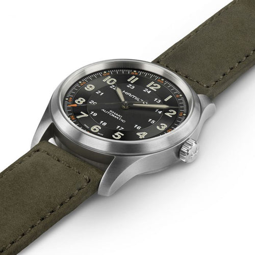 Hamilton Khaki Field Titanium Auto on Leather Strap