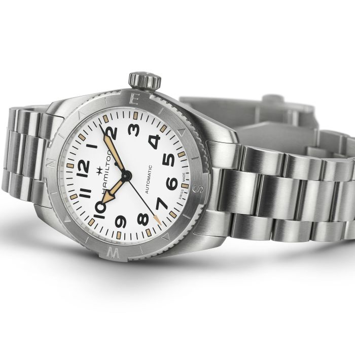 Hamilton Khaki Field Expedition Auto White on Bracelet 37mm