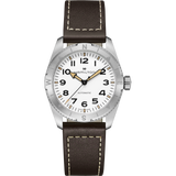 Hamilton Khaki Field Expedition Auto White on Leather 37mm