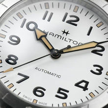 Load image into Gallery viewer, Hamilton Khaki Field Expedition Auto White on Leather 37mm
