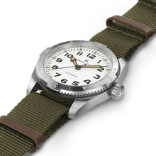 Load image into Gallery viewer, Hamilton Khaki Field Expedition Auto White on Nato 37mm