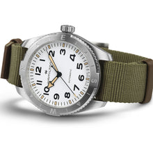 Load image into Gallery viewer, Hamilton Khaki Field Expedition Auto White on Gren Nato 41mm