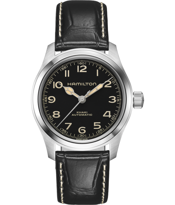 Hamilton Khaki Field Murph 38mm on leather