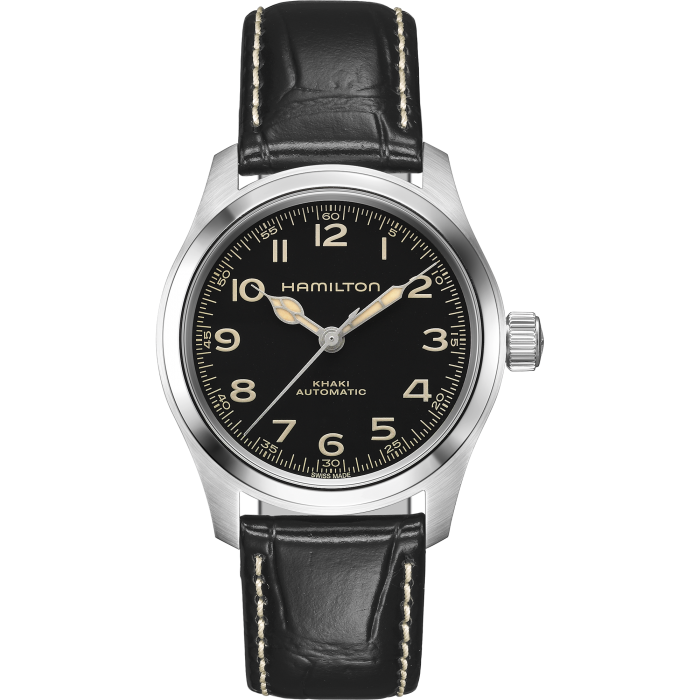 Hamilton Khaki Field Murph 38mm on leather Wamada Jewellery