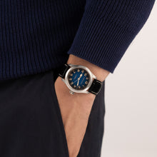 Load image into Gallery viewer, Hamilton Khaki Field Blue Murph 38mm on leather