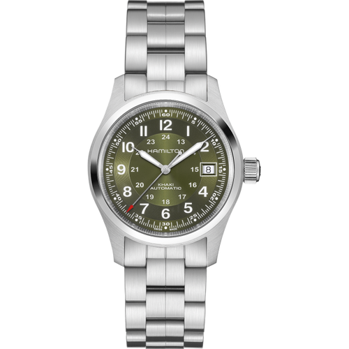 Hamilton Khaki Field Automatic Green 38mm on Bracelet