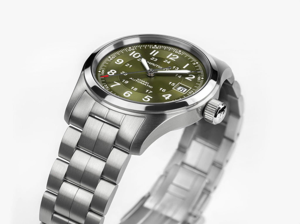 Hamilton Khaki Field Automatic Green 38mm on Bracelet