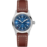 Hamilton Khaki Field Automatic 38mm Blue Dial on Brown Leather