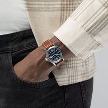 Load image into Gallery viewer, Hamilton Khaki Field Automatic 38mm Blue Dial on Brown Leather
