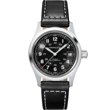 Load image into Gallery viewer, Hamilton Khaki Field Automatic 38mm on Black Leather