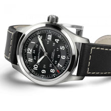 Load image into Gallery viewer, Hamilton Khaki Field Automatic 38mm on Black Leather