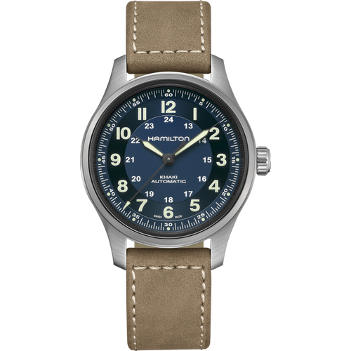 Hamilton Khaki Field Titanium Auto Blue 42mm