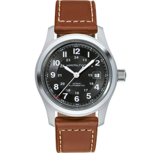 Load image into Gallery viewer, Hamilton Khaki Field Auto 42mm on Brown Leather