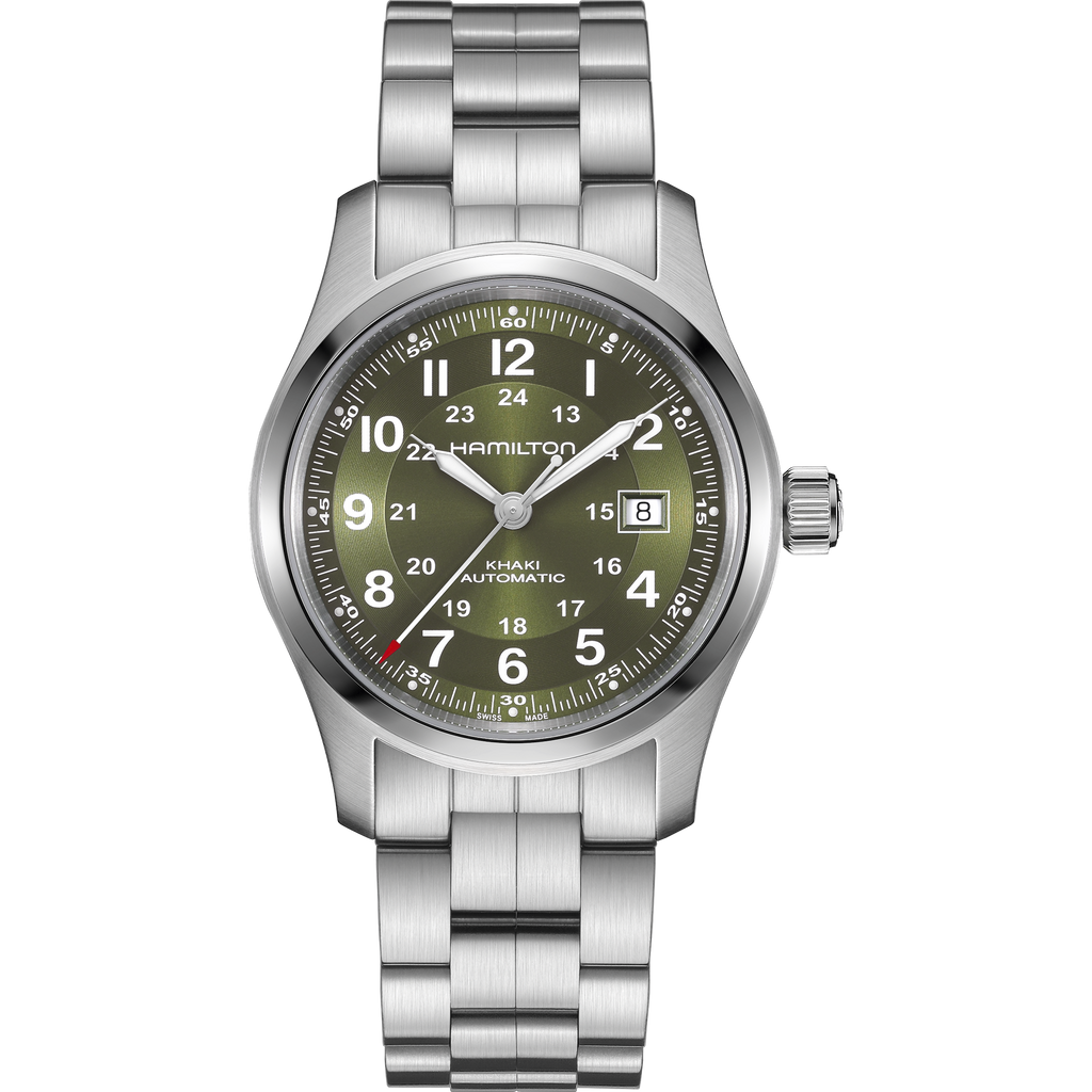 Hamilton Khaki Field Auto Green 42mm on Bracelet