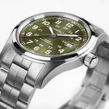 Load image into Gallery viewer, Hamilton Khaki Field Auto Green 42mm on Bracelet
