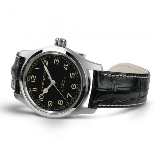 Hamilton Khaki Field Murph Auto 42mm on leather