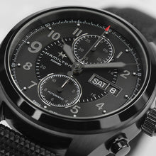 Load image into Gallery viewer, Hamilton Khaki Field Day-Date Auto Chrono Full Black