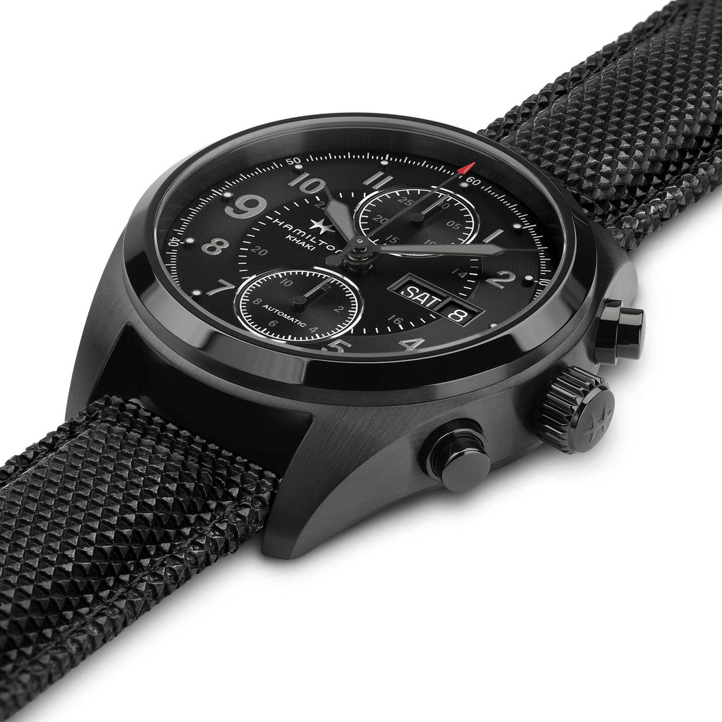 Hamilton Khaki Field Day-Date Auto Chrono Full Black