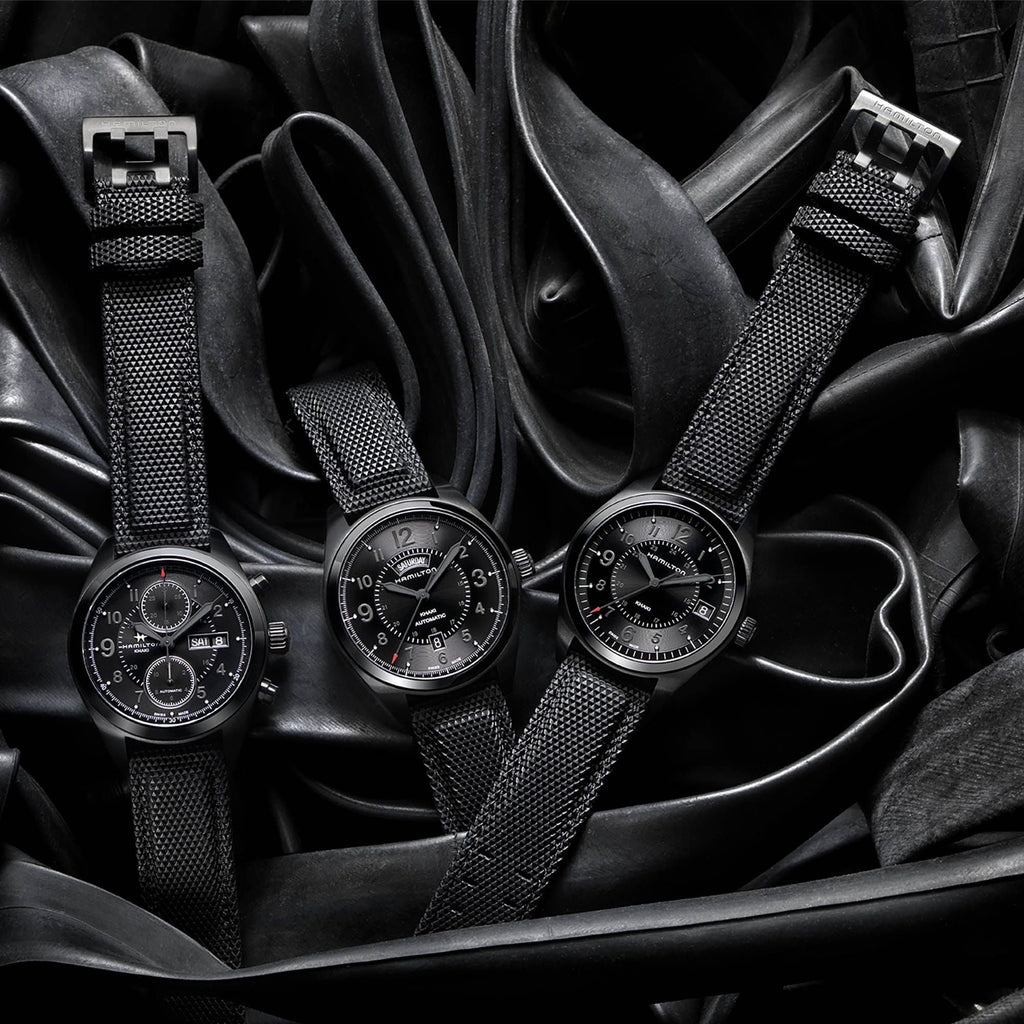 Hamilton Khaki Field Day-Date Auto Chrono Full Black