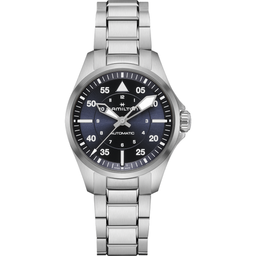 Hamilton Khaki Aviation Pilot Auto Blue 36mm on Bracelet