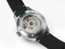 Load image into Gallery viewer, Hamilton Khaki Aviation Pilot Pioneer Auto White Dial on Green Bezel on leather