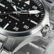 Load image into Gallery viewer, Hamilton Khaki Aviation Pilot Auto Black on Bracelet -39mm
